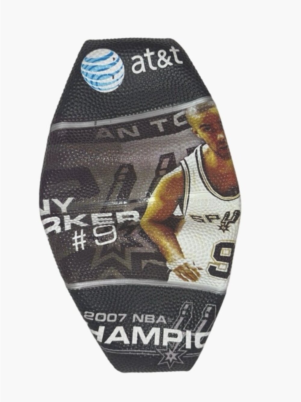 2007 NBA Champions Spurs Tony Parker #9 Mini Football By AT&T